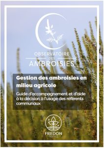sommaire guide d'accompagnement ambroisie plante invasive comment s'en débarrasser parcelle agricole agriculture