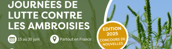 bannière journée de lutte contre les ambroisies édition 2025 concours de nouvelles gagnant